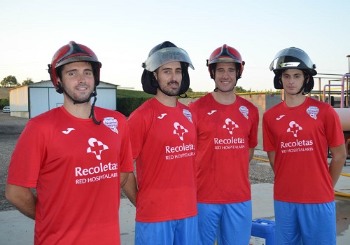 Los Gladiadores Azules se convierten en bomberos por un día