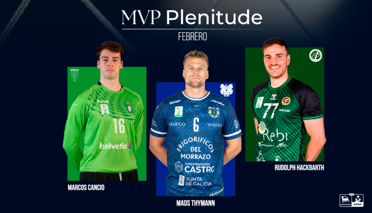 Cancio, Thymann and Hackbarth, nominated for the Plenitude February MVP award