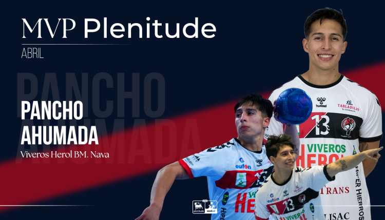 Pacho Ahumada, awarded as Plenitude MVP for the month of April.