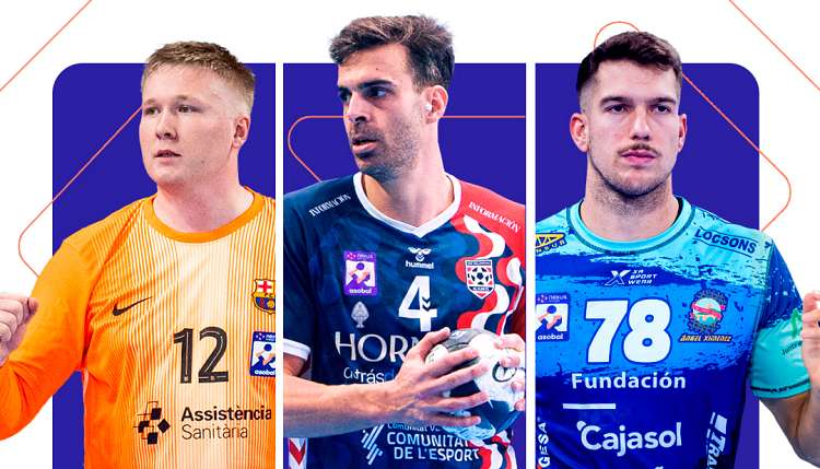 Nielsen, Borragán and Estepa are vying for the MVP Nexus Energía of the month of March in the NEXUS ENERGÍA ASOBAL League.